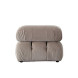 Paloma 3-Piece Mink Tan Velvet Modular Sectional by Diamond Sofa at Eve Furniture