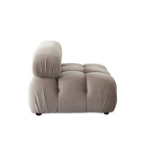 Paloma 3-Piece Mink Tan Velvet Modular Sectional by Diamond Sofa at Eve Furniture