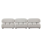 Paloma 4-Piece Light Cream Velvet Modular Sectional by Diamond Sofa at Eve Furniture