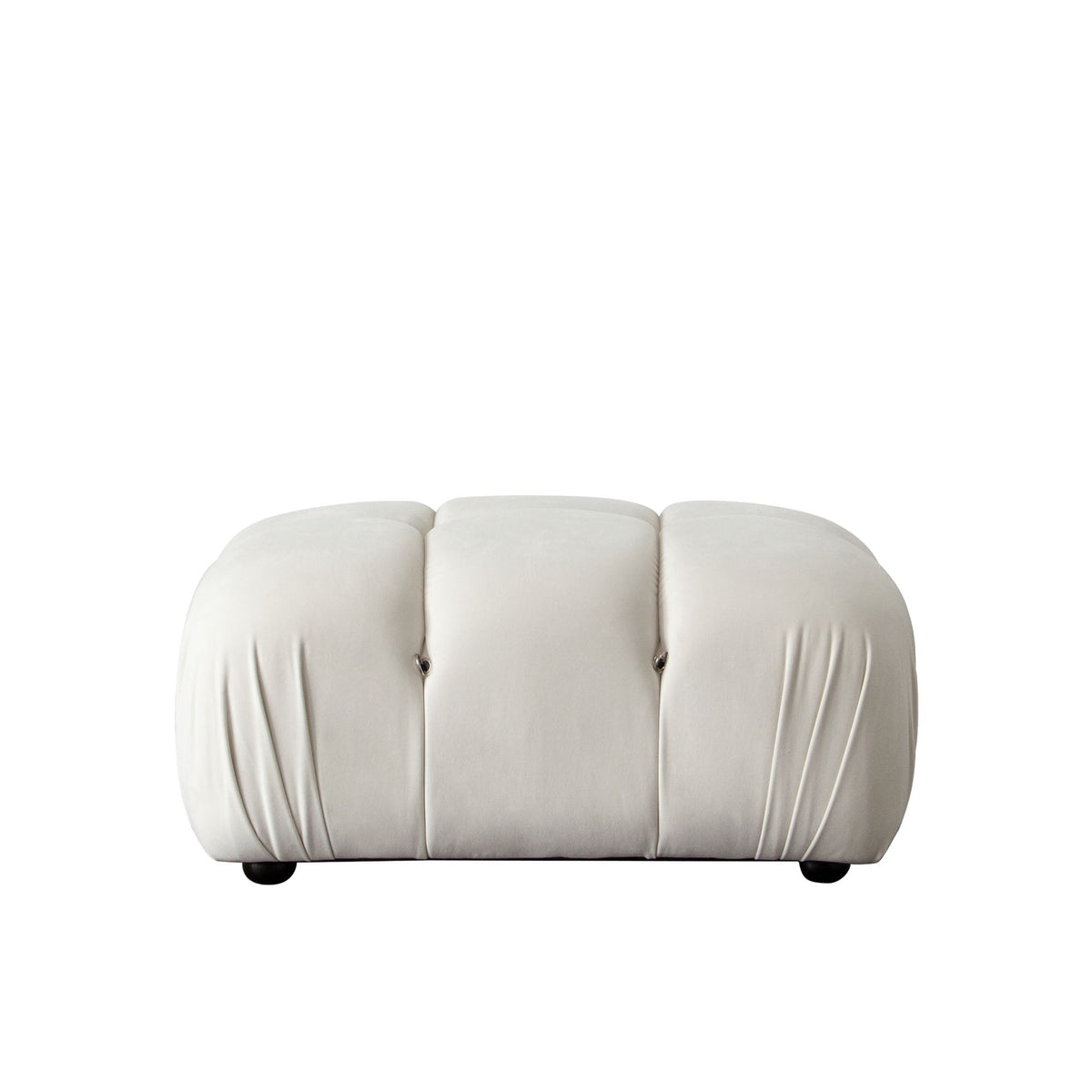 Paloma 4-Piece Light Cream Velvet Modular Sectional by Diamond Sofa at Eve Furniture