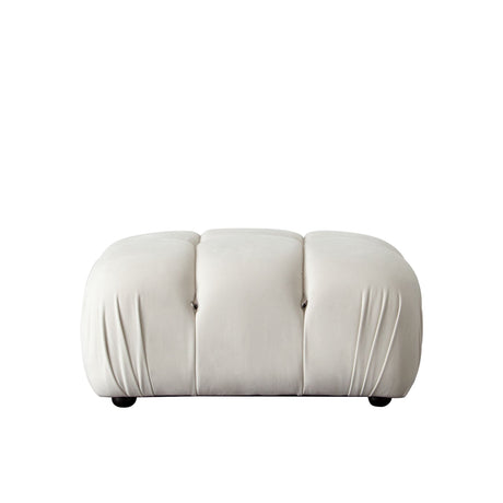 Paloma 4-Piece Light Cream Velvet Modular Sectional by Diamond Sofa at Eve Furniture