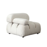 Paloma 4-Piece Light Cream Velvet Modular Sectional by Diamond Sofa at Eve Furniture