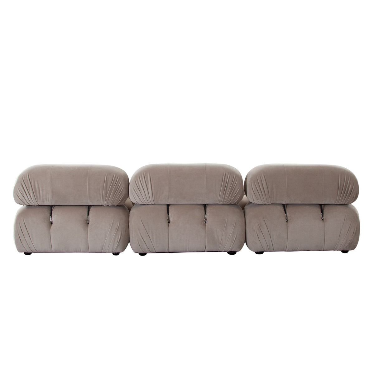 Paloma 4-Piece Mink Tan Velvet Modular Sectional by Diamond Sofa at Eve Furniture