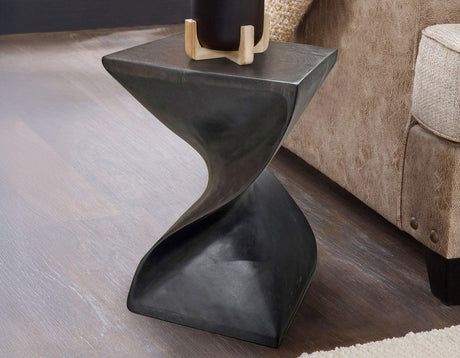 Paloma Accent Side Table, Black Finish Default Title by Steve Silver - Eve Furniture