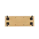 Paloma Accent Storage Bench in Natural Oak by Manhattan Comfort at Eve Furniture