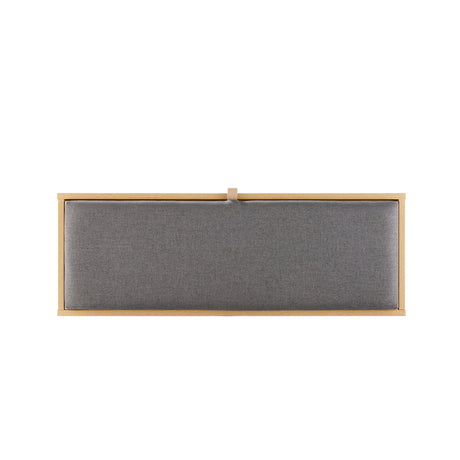 Paloma Accent Storage Bench in Natural Oak by Manhattan Comfort at Eve Furniture