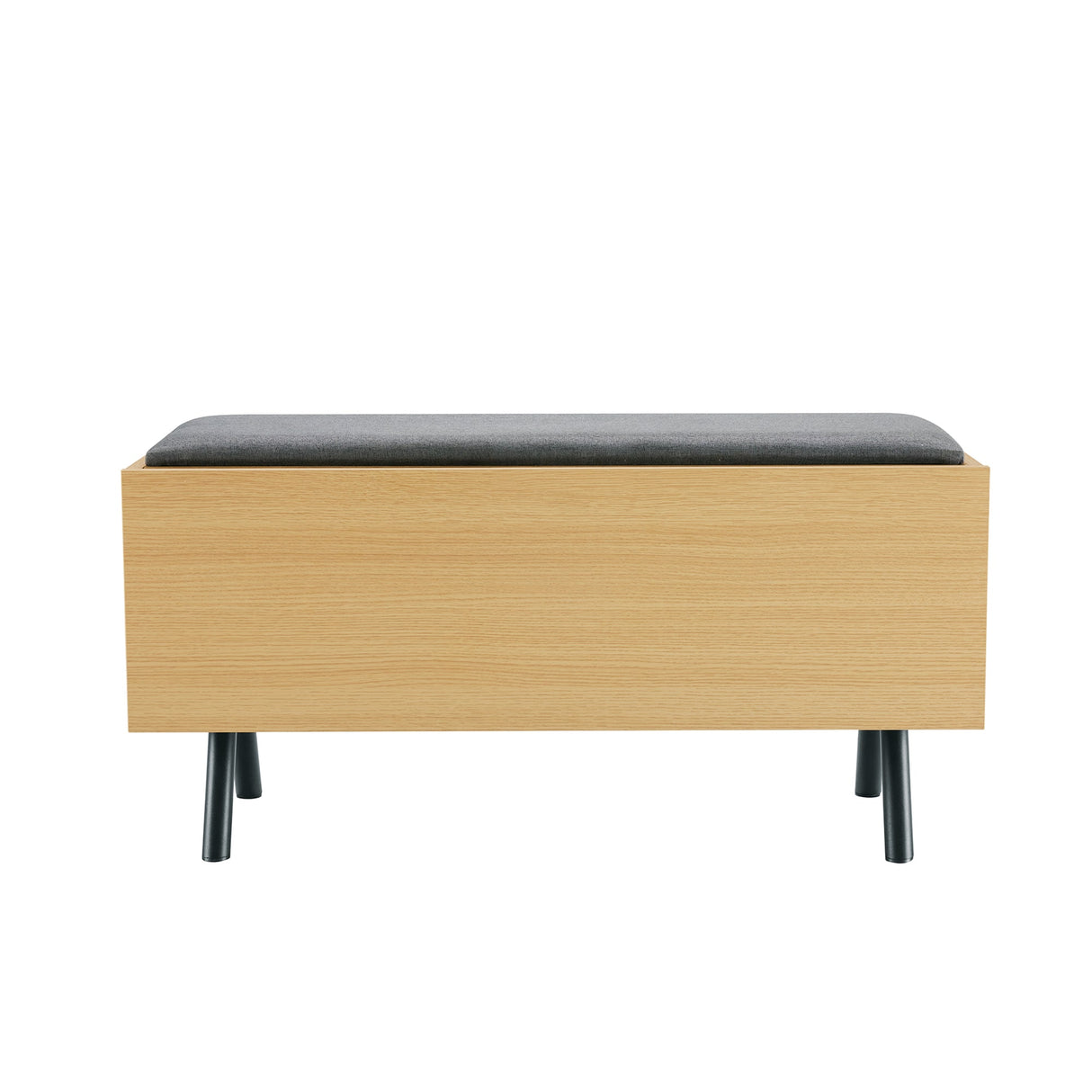 Paloma Accent Storage Bench in Natural Oak by Manhattan Comfort at Eve Furniture