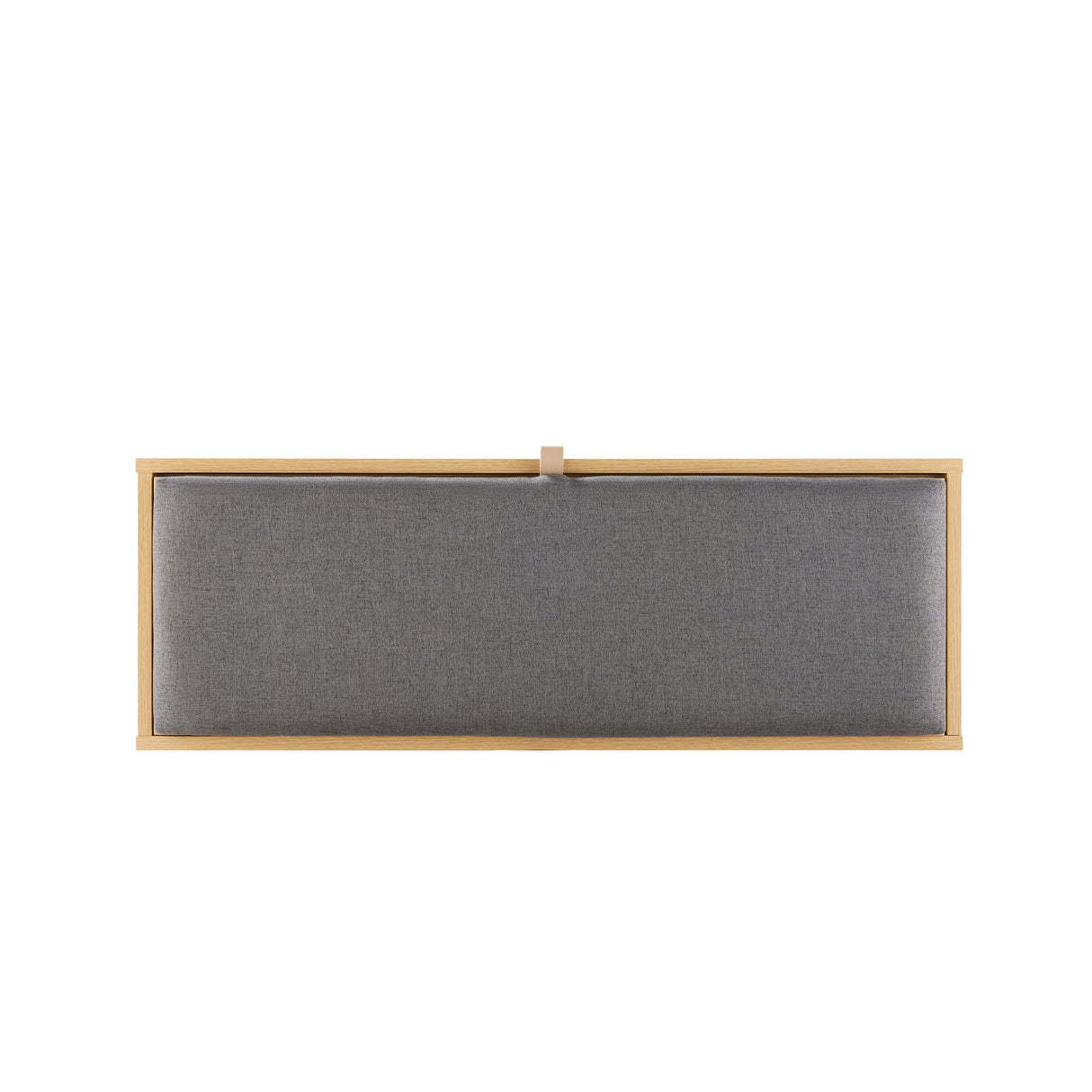 Paloma Accent Storage Bench in Natural Oak by Manhattan Comfort at Eve Furniture