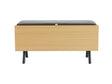 Paloma Accent Storage Bench in Natural Oak by Manhattan Comfort at Eve Furniture