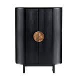 Paloma Black Two-Door Cabinet by Crestview at Eve Furniture
