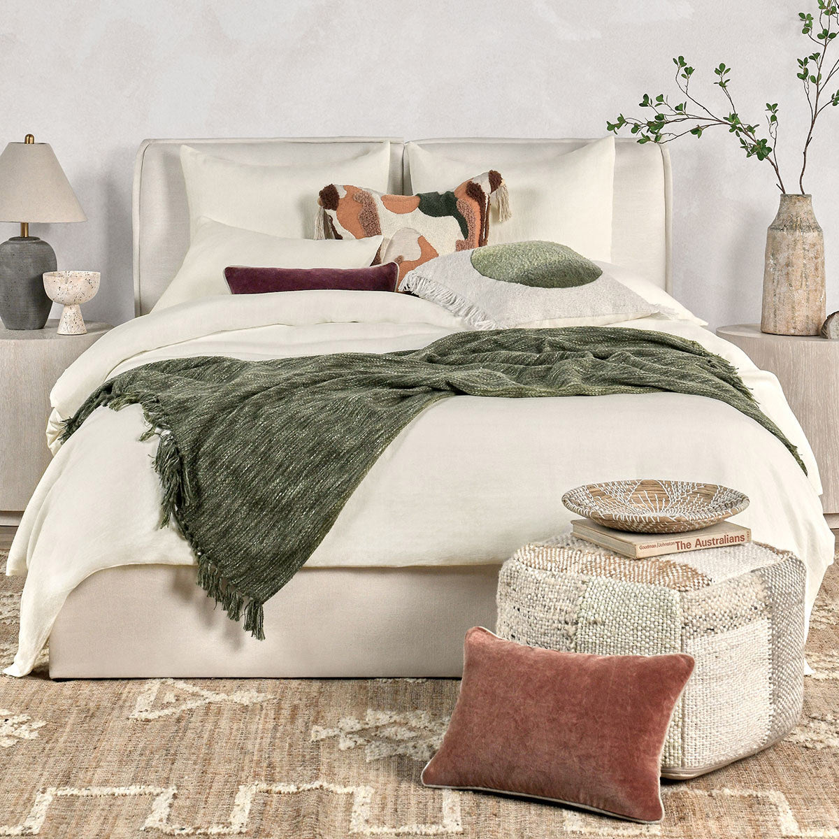 Paloma Ivory Hemp Duvet Collection by Classic Home at Eve Furniture