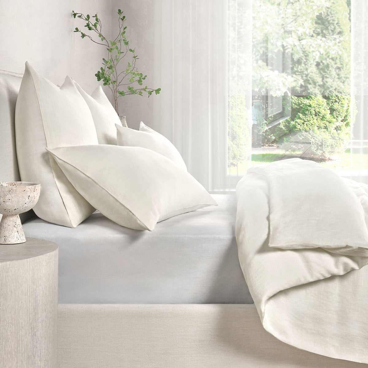 Paloma Ivory Hemp Duvet Collection by Classic Home at Eve Furniture