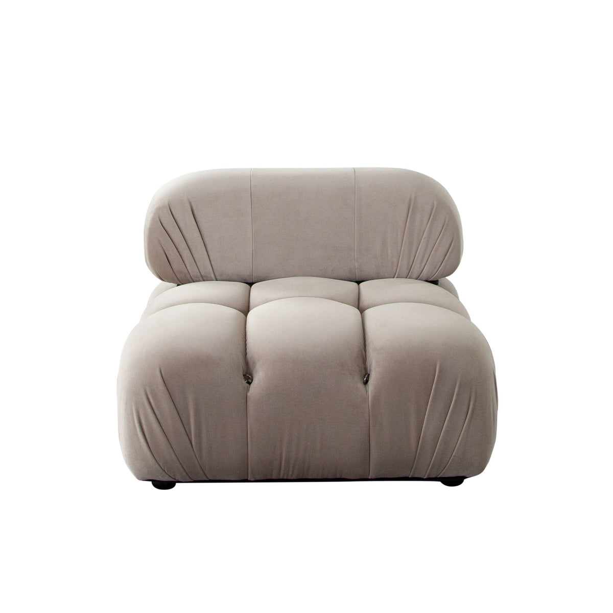 Paloma Mink Tan Velvet 3-Piece Sofa by Diamond Sofa at Eve Furniture
