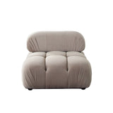 Paloma Mink Tan Velvet 3-Piece Sofa by Diamond Sofa at Eve Furniture