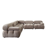 Paloma Mink Tan Velvet 3-Piece Sofa by Diamond Sofa at Eve Furniture