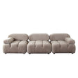 Paloma Mink Tan Velvet 3-Piece Sofa by Diamond Sofa at Eve Furniture