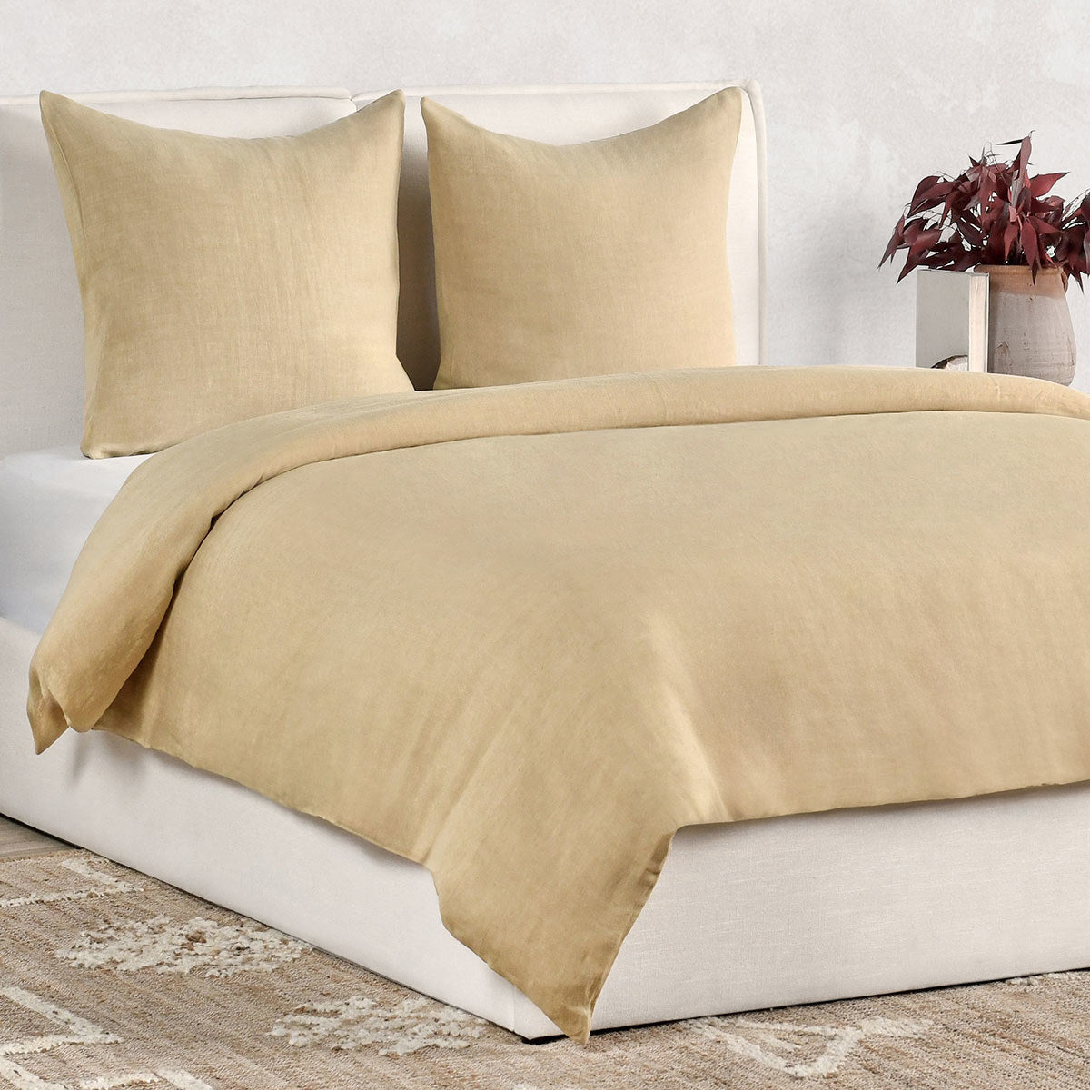 Paloma Ochre Hemp Duvet Collection by Classic Home at Eve Furniture