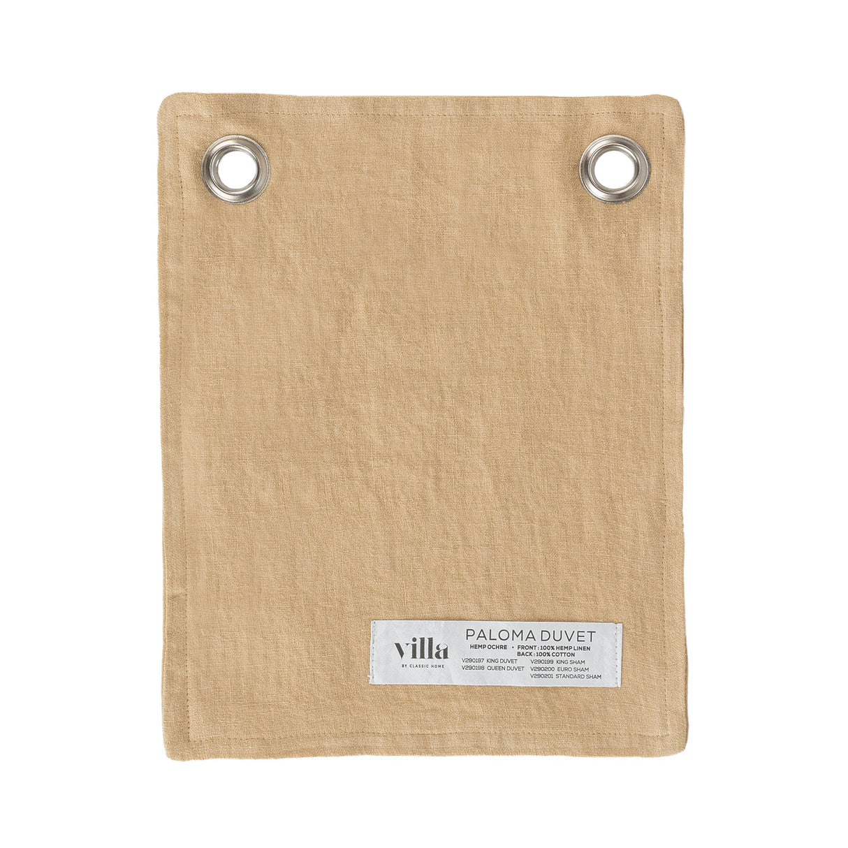 Paloma Ochre Hemp Duvet Collection by Classic Home at Eve Furniture