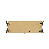 Paloma Open Hanging Closet in Natural Oak by Manhattan Comfort at Eve Furniture