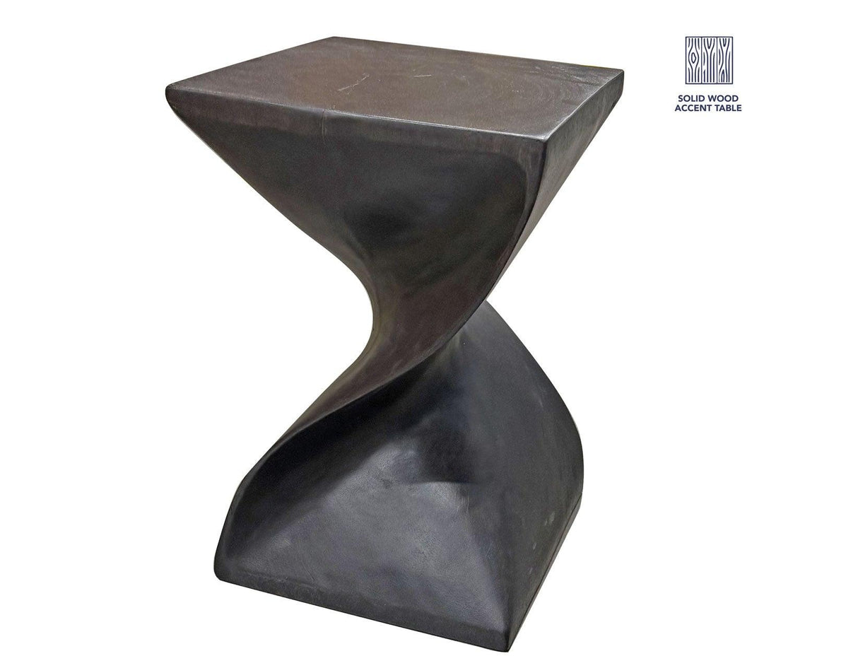 Paloma Accent Side Table, Black Finish by Steve Silver at Eve Furniture