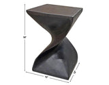 Paloma Accent Side Table, Black Finish by Steve Silver at Eve Furniture