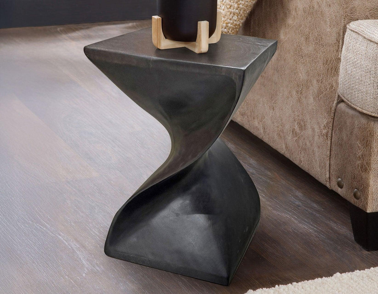 Paloma Accent Side Table, Black Finish by Steve Silver at Eve Furniture