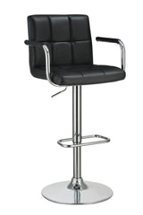Palomar Black/Chrome Adjustable Height Bar Stool by Coaster at Eve Furniture