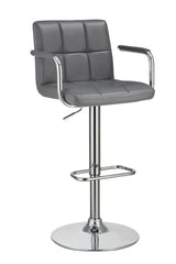 Palomar Gray/Chrome Adjustable Height Bar Stool by Coaster at Eve Furniture