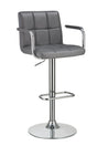 Palomar Gray/Chrome Adjustable Height Bar Stool by Coaster at Eve Furniture