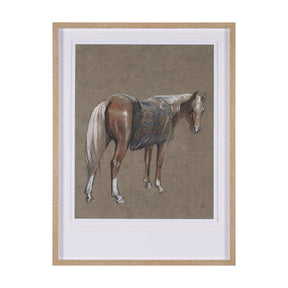 Palomino Blanket by Mercana Studio a Hand Embellished Textured Framed Art Print by Mercana at Eve Furniture