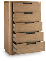 Pamaria Light Brown Chest of Drawers by Ashley at Eve Furniture