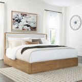 Pamaria Light Brown King Upholstered Bed by Ashley at Eve Furniture