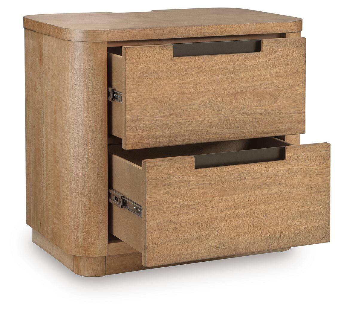 Pamaria Light Brown Nightstand by Ashley at Eve Furniture
