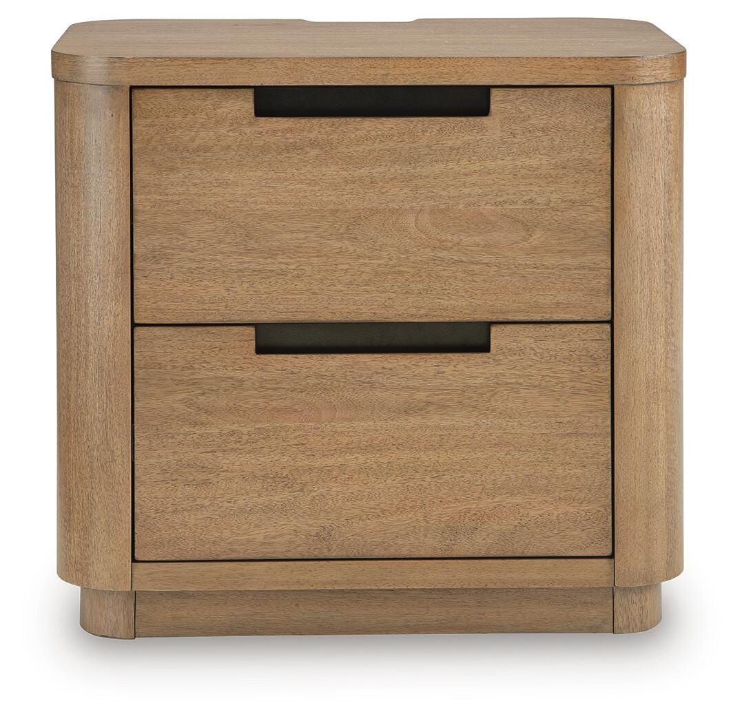 Pamaria Light Brown Nightstand by Ashley at Eve Furniture