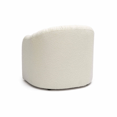 Pamela Cream Boucle Tassel Lounge Chair by TOV Furniture at Eve Furniture