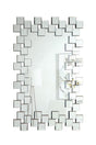 Pamela Silver Frameless Wall Mirror with Staggered Tiles by Coaster at Eve Furniture