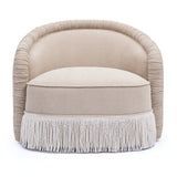 Pamela Tan Chenille Tassel Lounge Chair by TOV Furniture at Eve Furniture