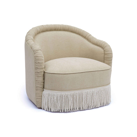 Pamela Tan Performance Chenille Tasseled Lounge Accent Chair by TOV Furniture at Eve Furniture