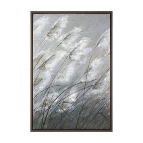 Pampas Grass Breeze I by Mercana Studio a Hand Embellished Textured Framed Canvas by Mercana at Eve Furniture