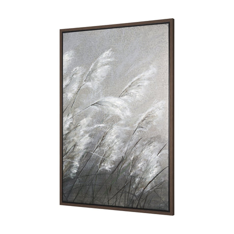 Pampas Grass Breeze II by Mercana Studio a Hand Embellished Textured Framed Canvas by Mercana at Eve Furniture