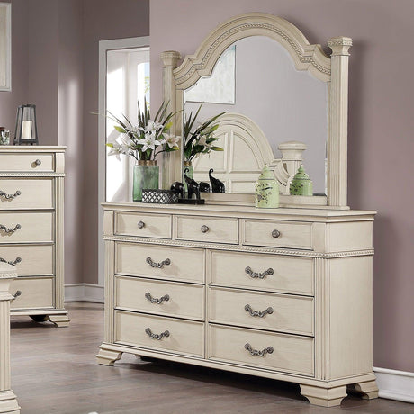 Pamphilos Antique White Dresser by Furniture of America at Eve Furniture