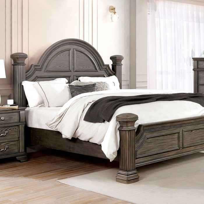 Pamphilos Gray 5-Piece Queen Bedroom Set by Furniture of America at Eve Furniture