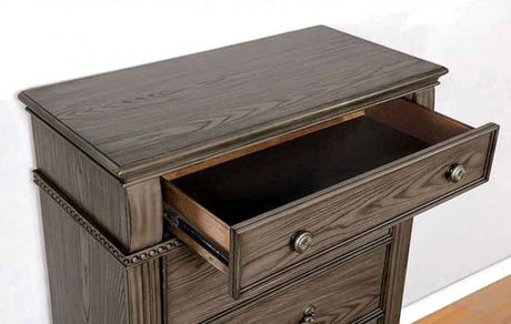 Pamphilos Gray 5-Piece Queen Bedroom Set by Furniture of America at Eve Furniture