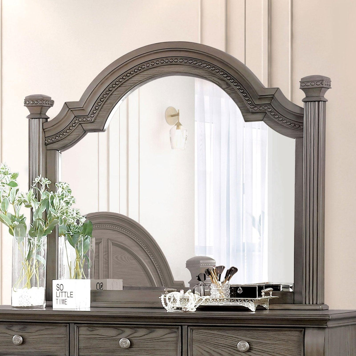 Pamphilos Gray Mirror by Furniture of America at Eve Furniture
