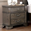 Pamphilos Gray Night Stand by Furniture of America at Eve Furniture