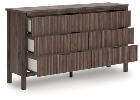 Pamytta Brown Dresser by Ashley at Eve Furniture