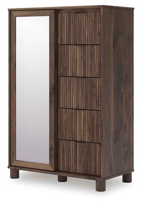 Pamytta Brown Dressing Chest by Ashley at Eve Furniture