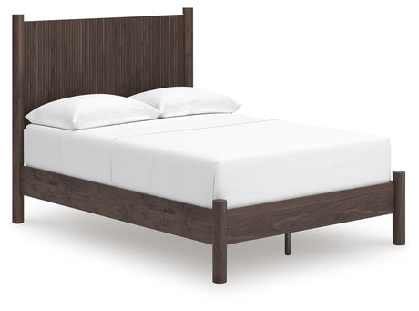Pamytta Brown Full Panel Platform Bed by Ashley at Eve Furniture