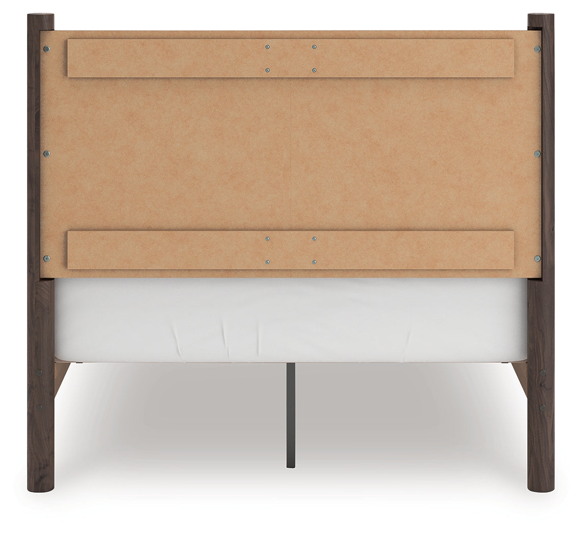 Pamytta Brown Full Panel Platform Bed by Ashley at Eve Furniture