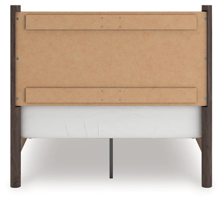 Pamytta Brown Full Panel Platform Bed by Ashley at Eve Furniture